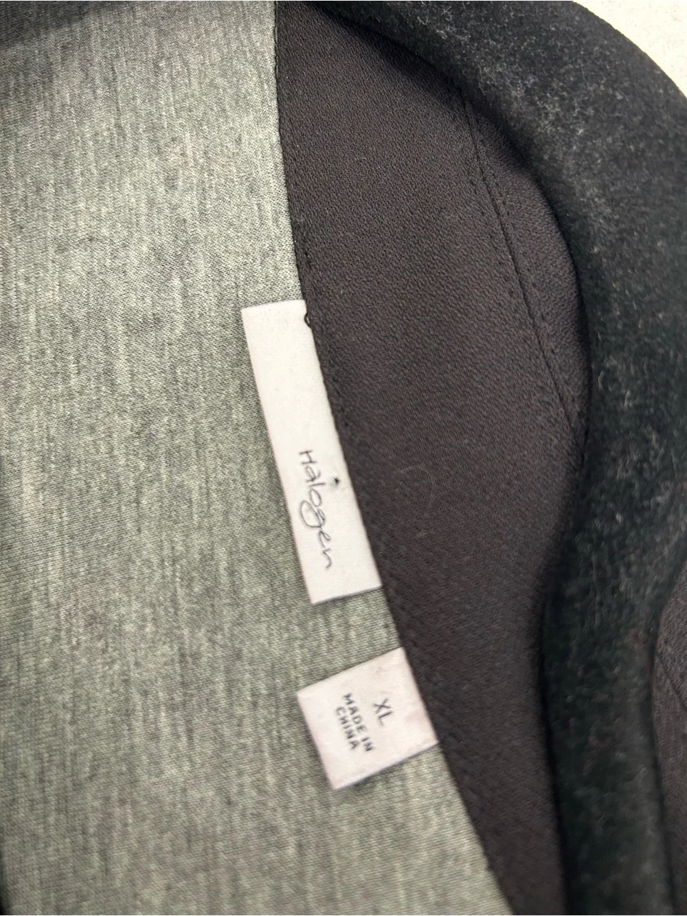 Halogen Black Double-Breasted Cropped Blazer
